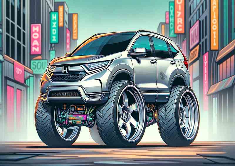 CRV 4x4 Silver Exaggerated Style