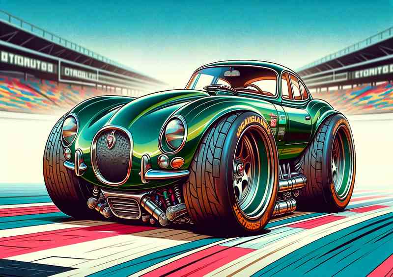 Jag XKSS-Style Exag Sleek Grn Di-Bond