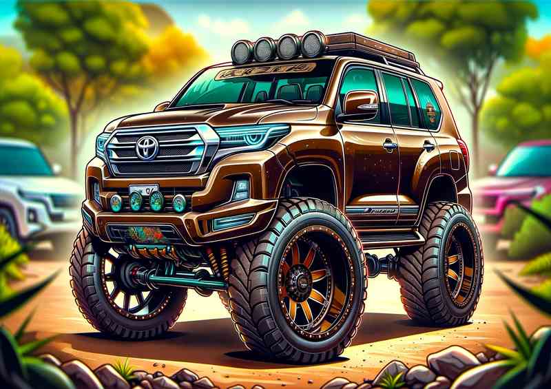 Bronze Land Cruiser Prado 4x4 | Exagg features | Di-Bond