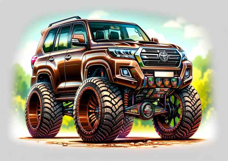 Land Cruiser Prado style extremely exaggerated wheels | Canvas