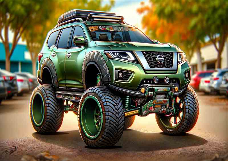Nissan Pathfinder 4x4 style in green | Di-Bond