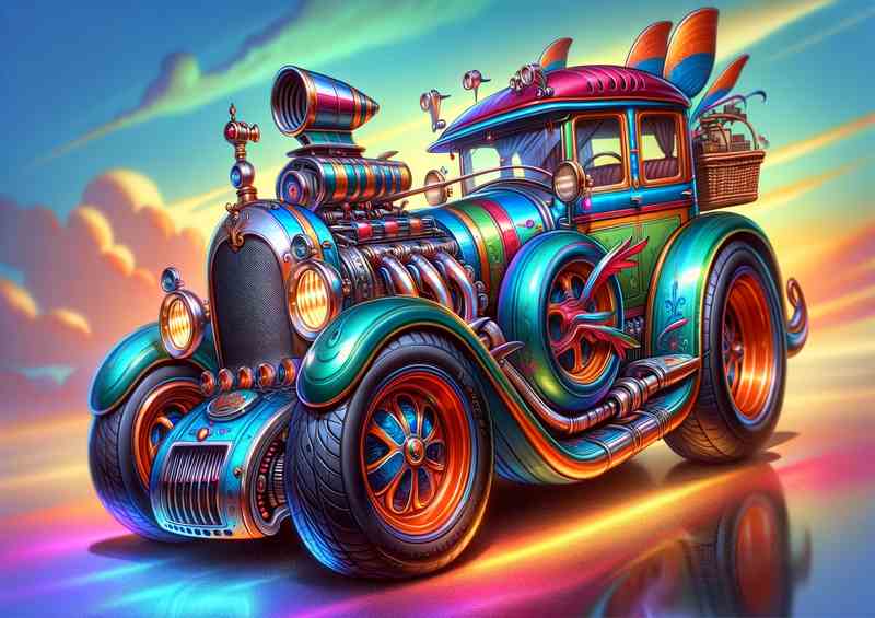 Road rat Rod extremely exaggerated features | Poster