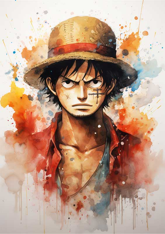 One piece ash in a cartoon style | Poster