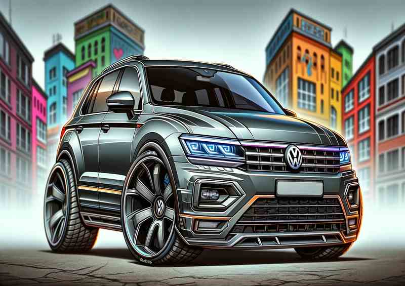 VW Tiguan Style 4x4 Metal Poster