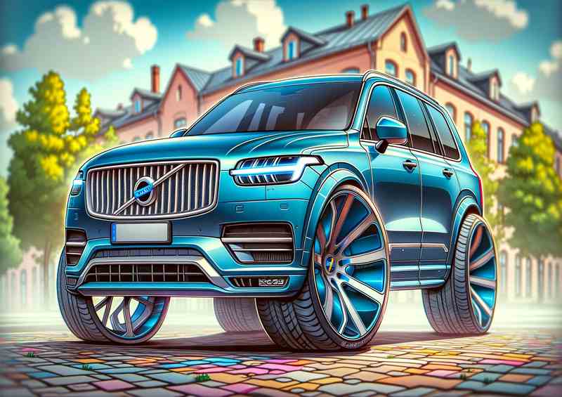 Volvo XC90 4x4 style with an elegant blle | Poster