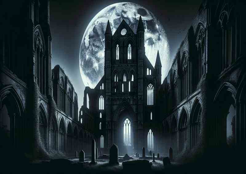 Midnight Abbey The gothic architecture | Canvas