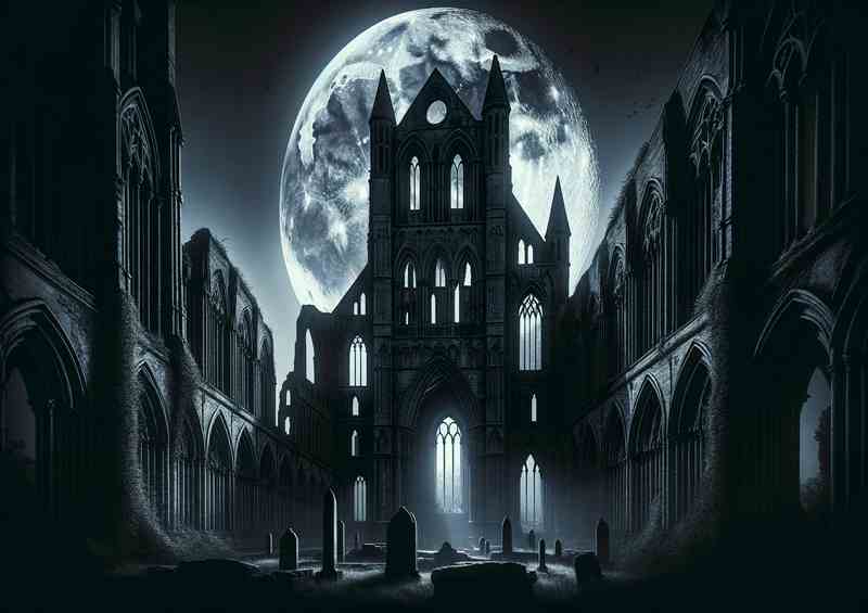 Midnight Abbey The gothic architecture | Poster