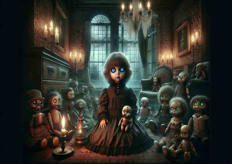Victorian Enigma Haunted Toys Whisper | Metal Poster
