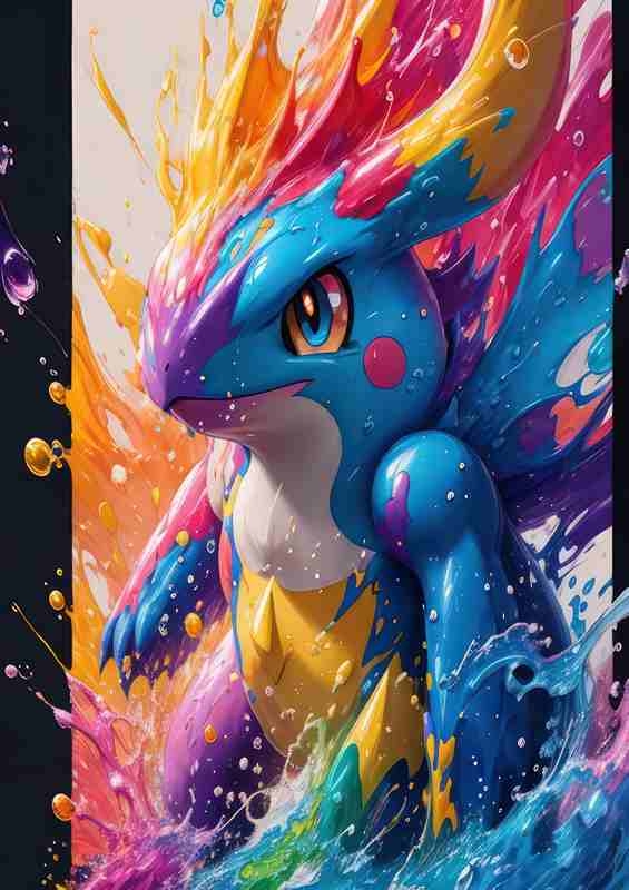 Pokmon splash art style | Poster