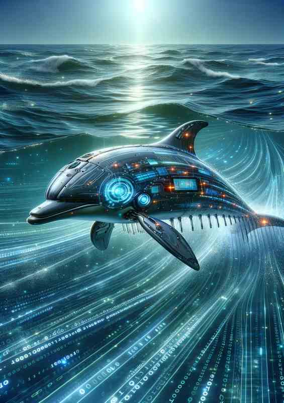 Cybernetic Aquatic Explorer robotic dolphin | Poster