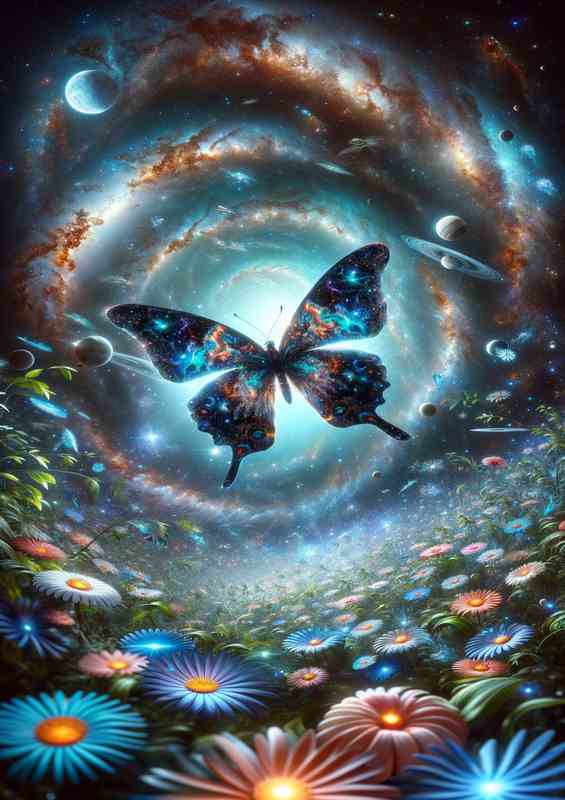 Gal.Butterfly in Space Garden | Canvas (45-70 characters)