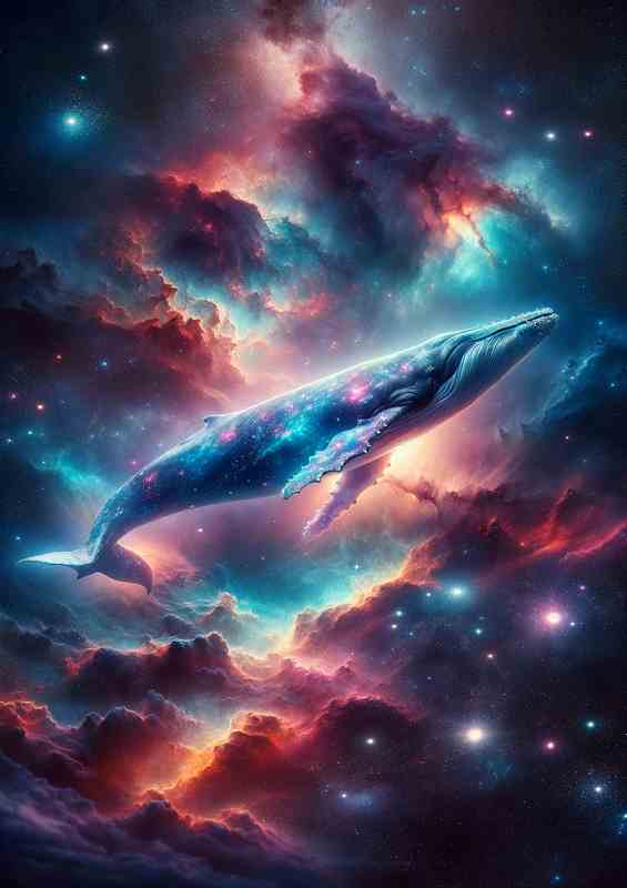 Serenity Nebula Whale in Space | Di-Bond