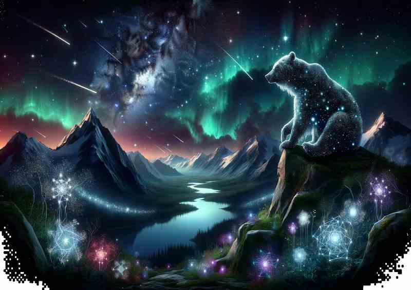 Mystical Star Bear | Canvas
