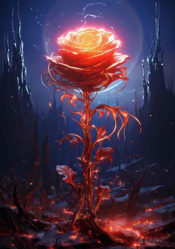 Glowing Gardens Flora of the Fantasy Fields | Canvas