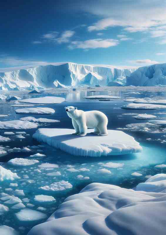 Arctic Majesty Polar Bears Ice Realm | Di-Bond