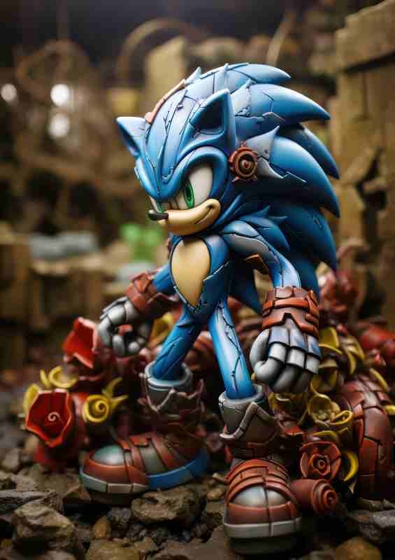 Sonic the hedgehog plasticine style | Poster