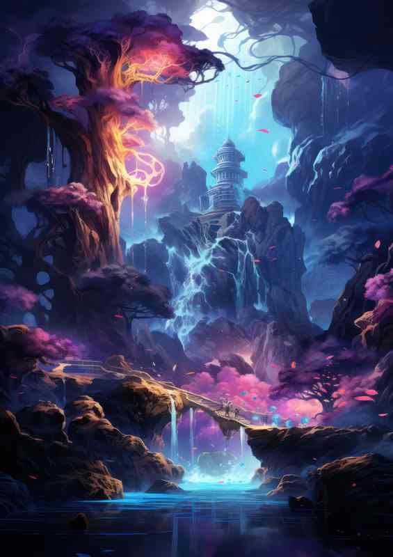 Kaleidoscopic Kingdoms Living in Luminous Lore | Canvas