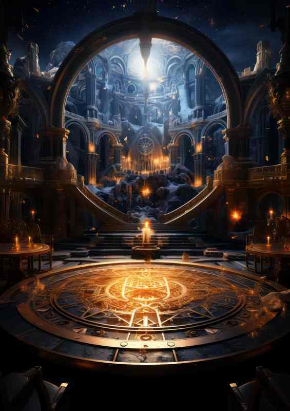 Lustrous Landings Ports of the Prism Peninsula | Canvas