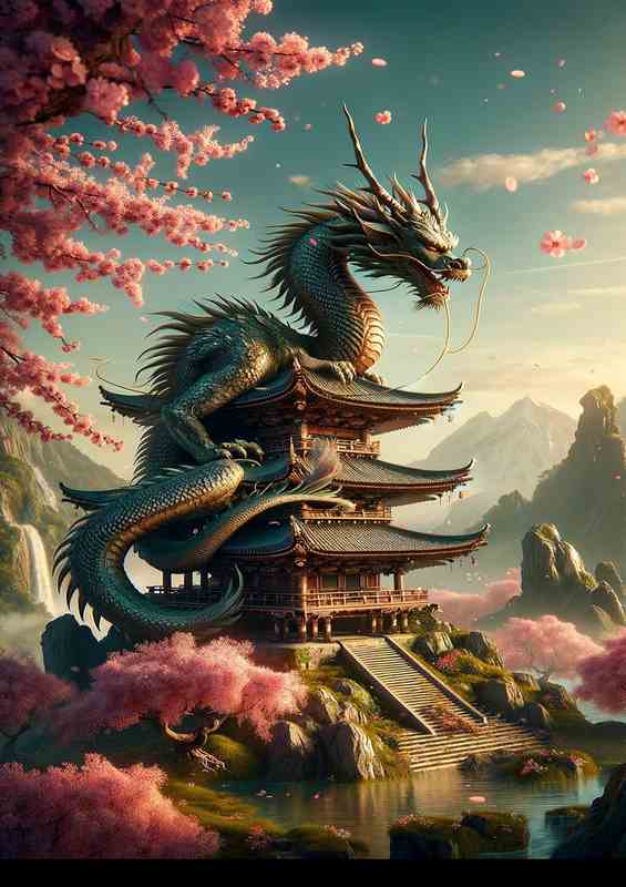 Ancient Guardian Dragon Pagoda (Di-Bond)
