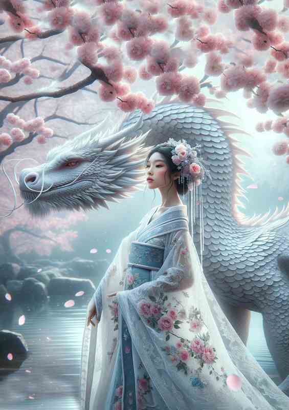 Ethereal Beauty Dragon Companion Art | Di-Bond
