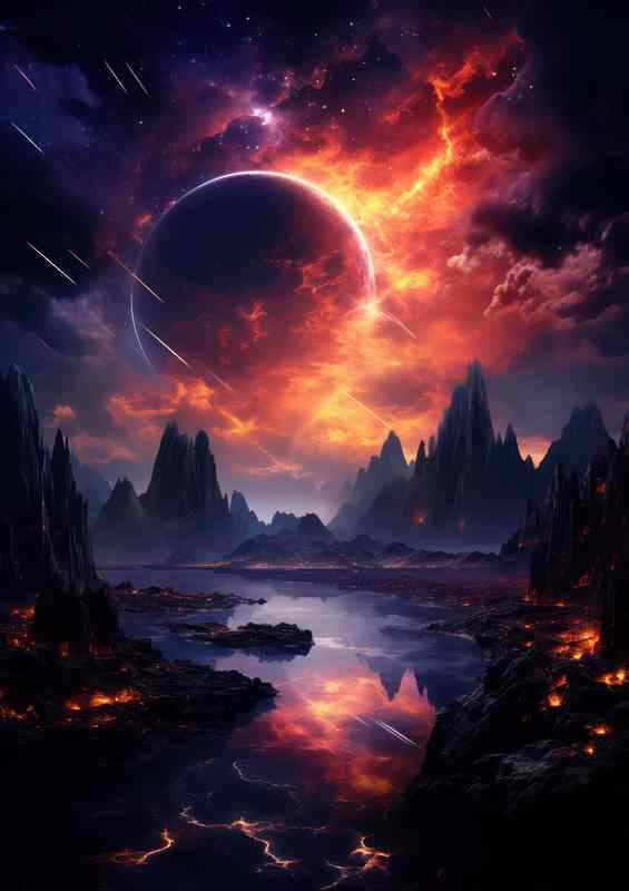 Neon Nomads Wandering the Rainbow Realms | Metal Poster