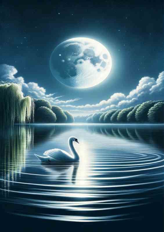 Moonlight Swan Lake