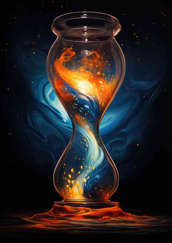 Rainbow Rains Showers in Shimmering Shades | Poster