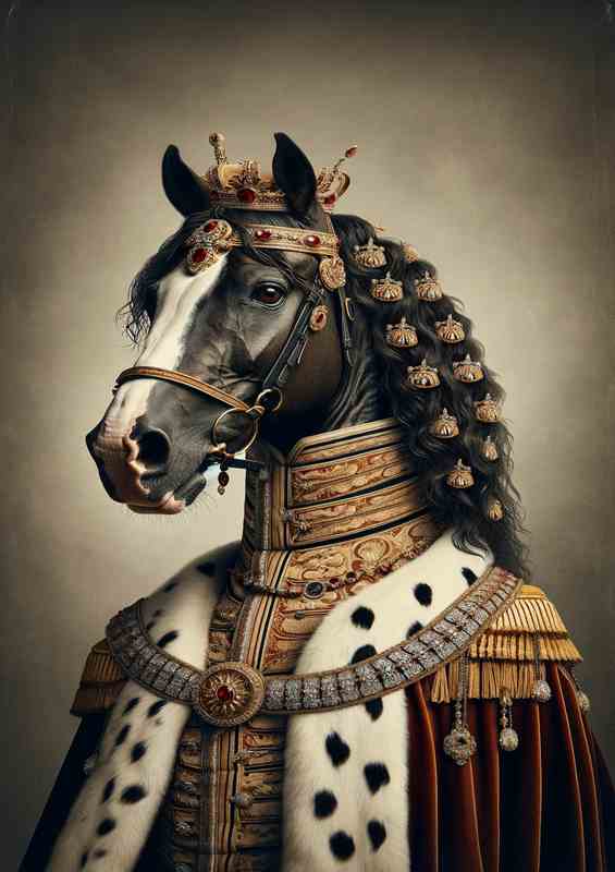 Royal Horse in Kings Garments | Poster
