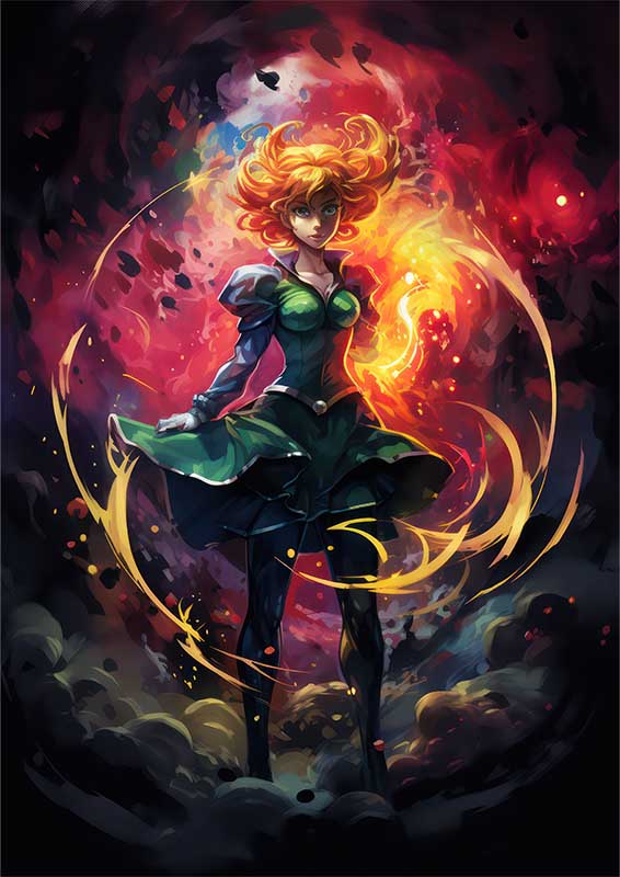 Sailor moon anime banner poster | Metal Poster