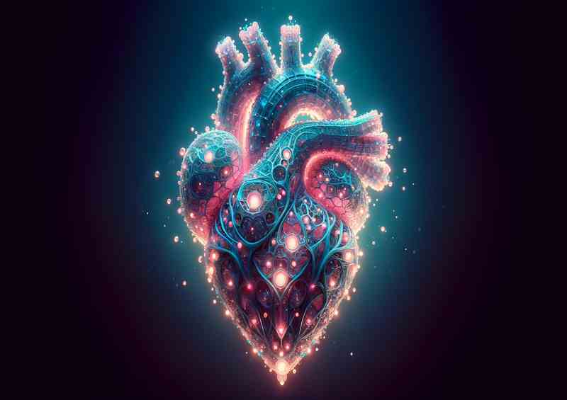 Enigmatic Love Heart Crystal Illumination Art | Di-Bond