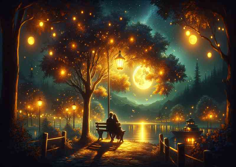 Romantic Moonlight Serenade loves Digital Art | Canvas