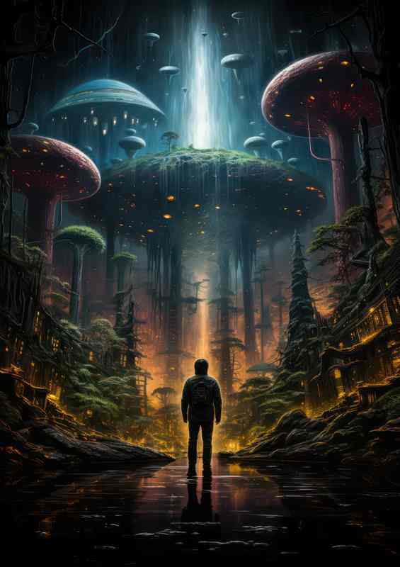 Technicolor Tundras Fields in the Far Fantasy Frontier | Di-Bond