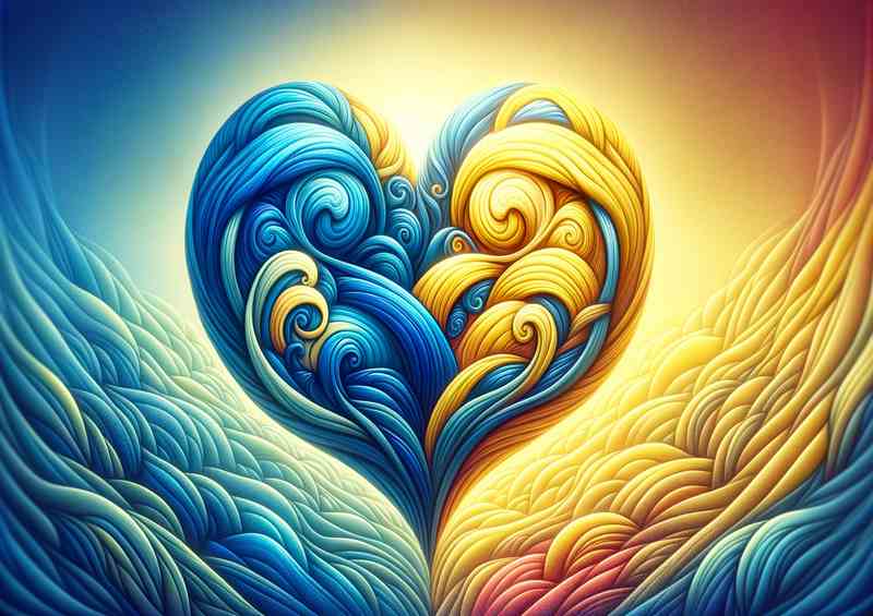 Affection Dual Heart Symphony | Metal Poster