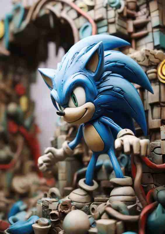 The hedgehog plasticine | Canvas