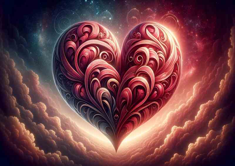 Harmony Hearts Intertwined | Art Print