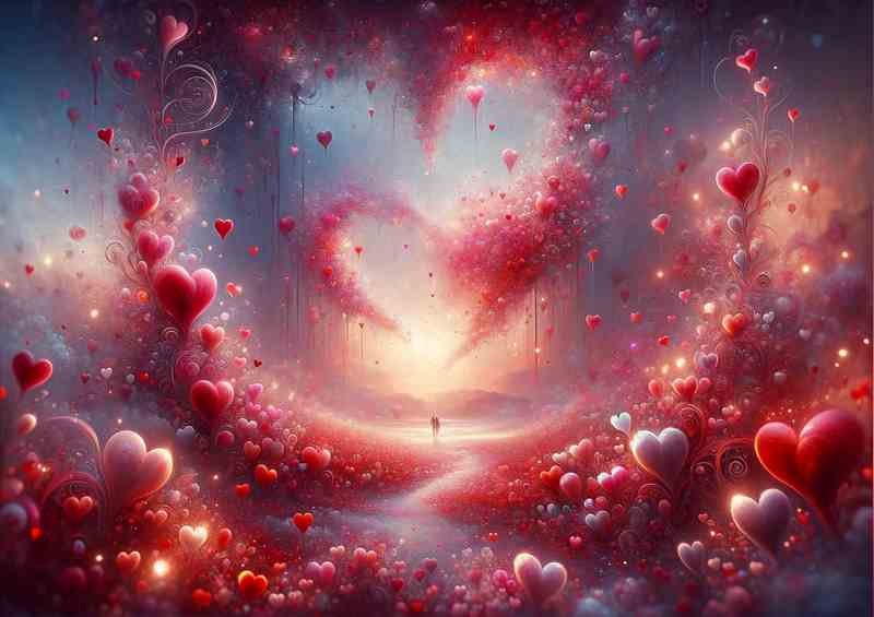 Love A Heartfelt Digital Painting encapsulating | Di-Bond