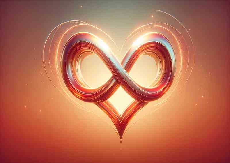 Love Infinity Symbol in Heart Artwork | Di-Bond