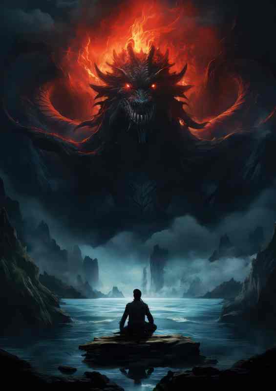Vivid Valleys Gorges in the Glowing to the dragon master | Poster