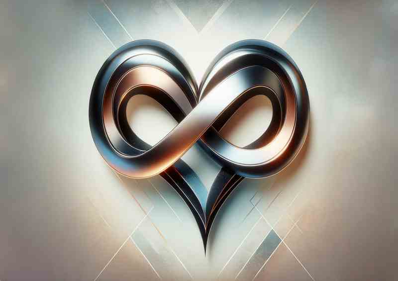Romance Stylish Infinity Heart Poster