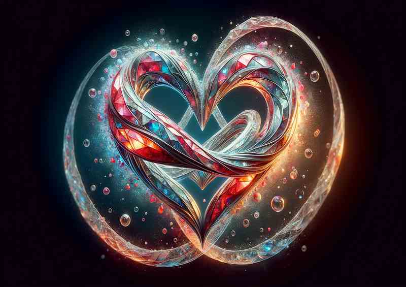 Unbound Creative Infinity Heart Symbol Composition | Di-Bond