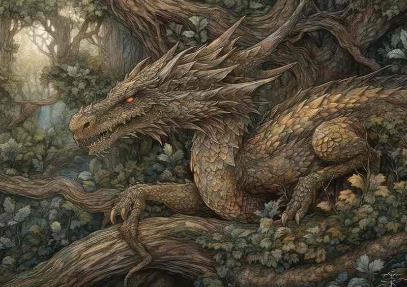 Within the Realm of the Ethereal Wyrm | Canvas