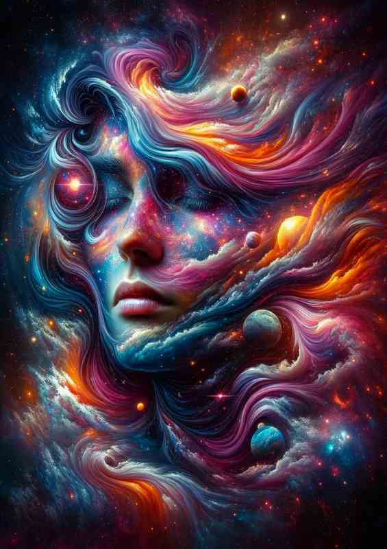 Cosmic Dreamscape Surreal Space | Canvas