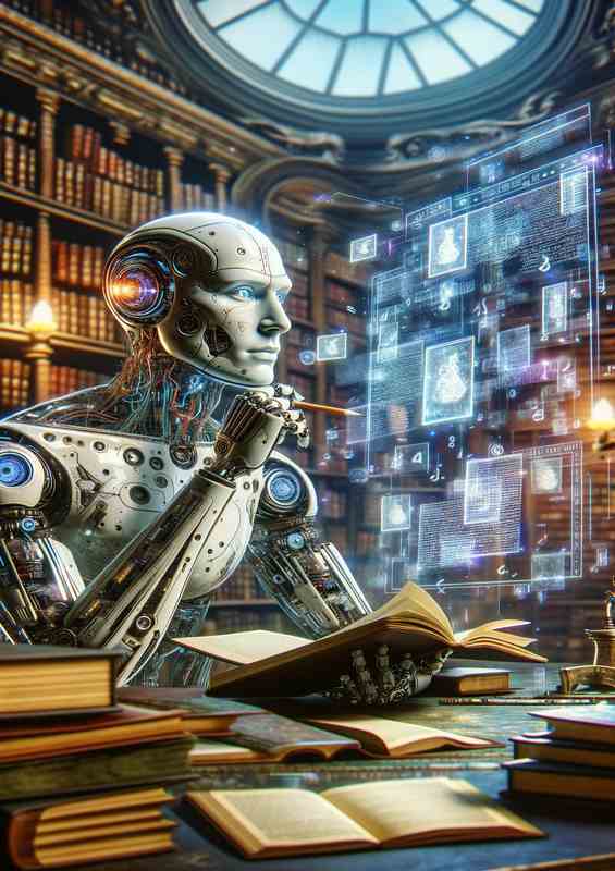 Enigmatic Android Poet A Visionary's Tale | Canvas