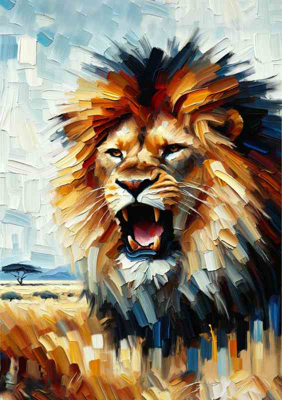 Bold Lion Roar head of a bold lion | Canvas