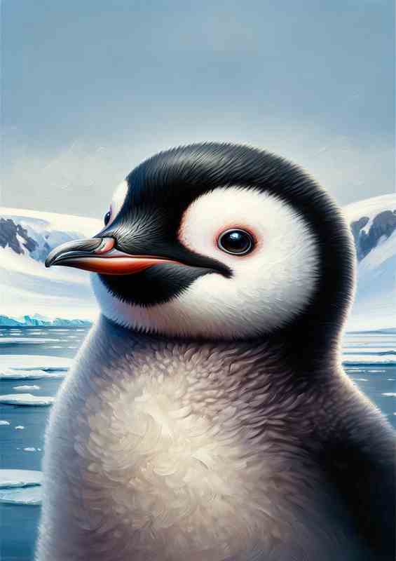 Charming Penguin Personality head | Poster