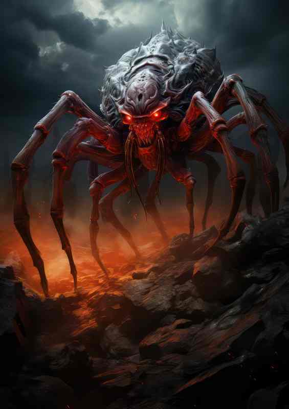 Ancient arachnid monster who is not scared of spiders | Canvas