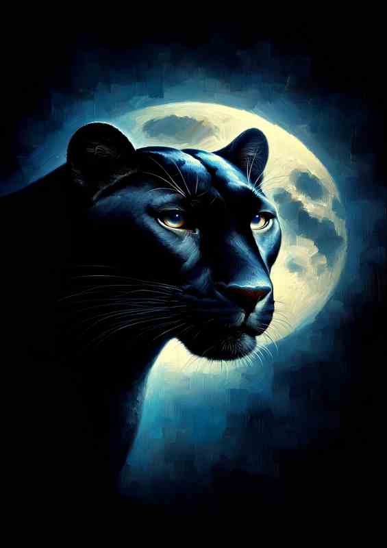 Panther in Moonlight sleek | Di-Bond