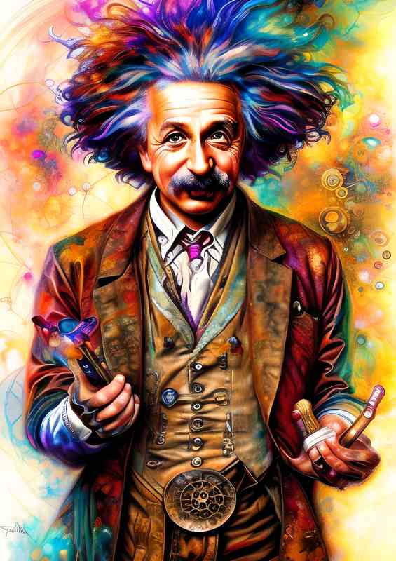 Steam Punk Einstein | Poster