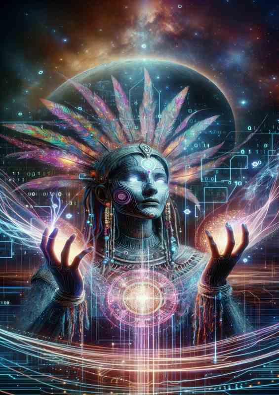 A cybernetic shaman channeling the energy | Di-Bond