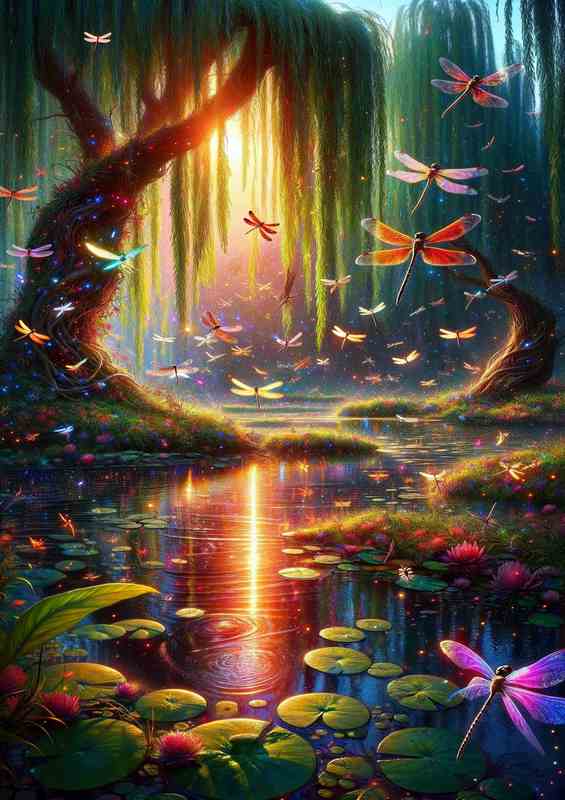 Arcadian Dragonfly Haven | Canvas